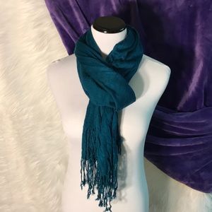 Dark teal scarf
